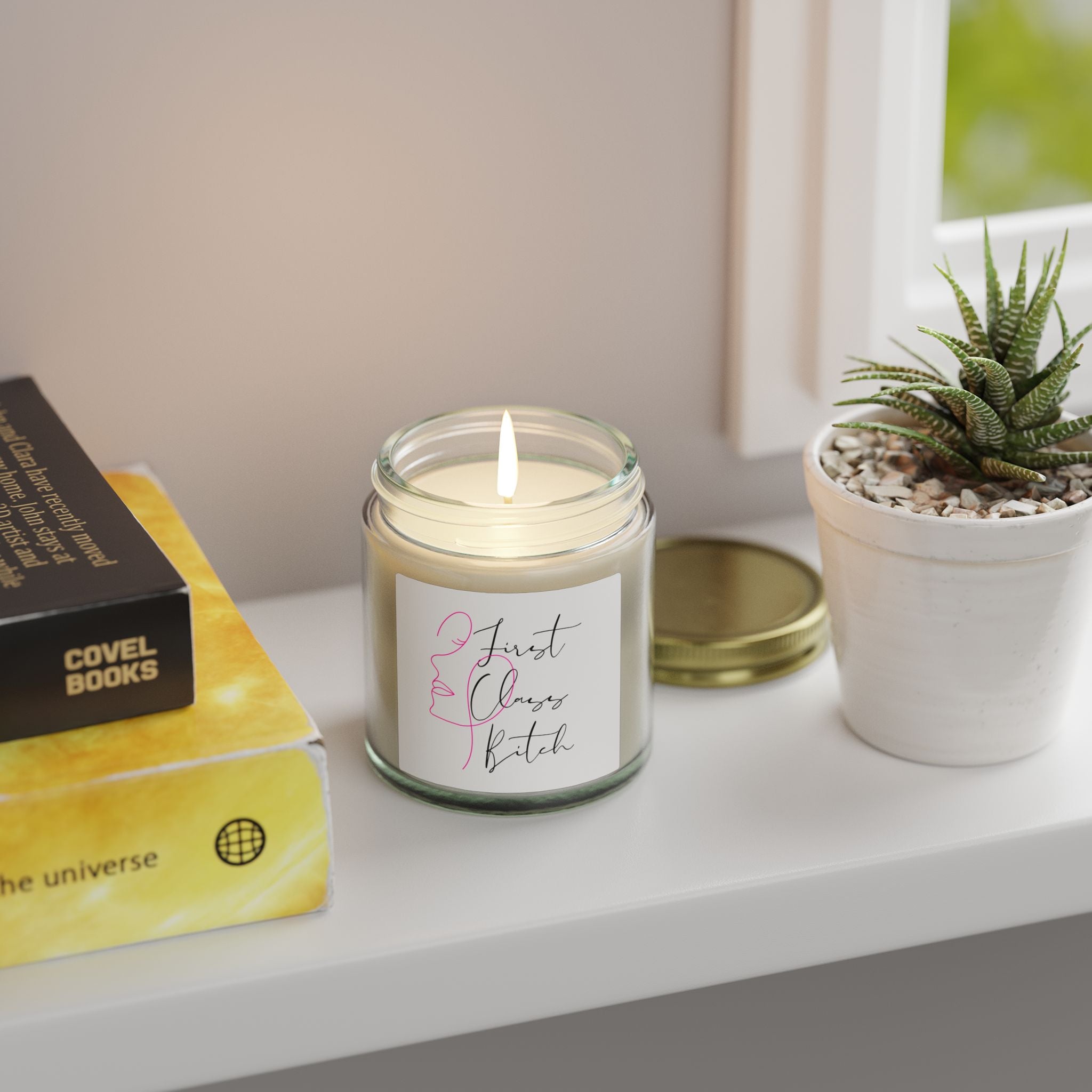 "Smells Like Audacity" - Coconut Apricot Scented Candles, 4oz