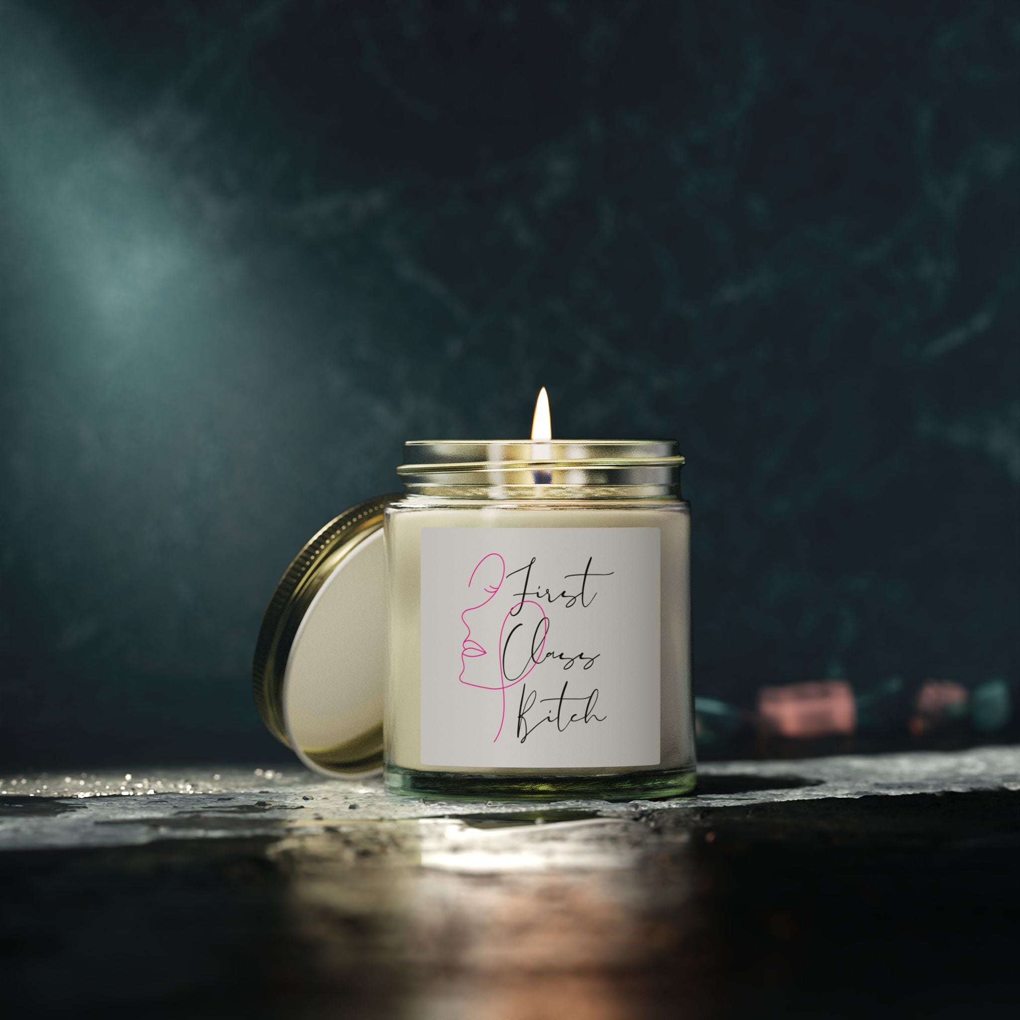 "Smells Like Audacity" - Coconut Apricot Scented Candles, 4oz