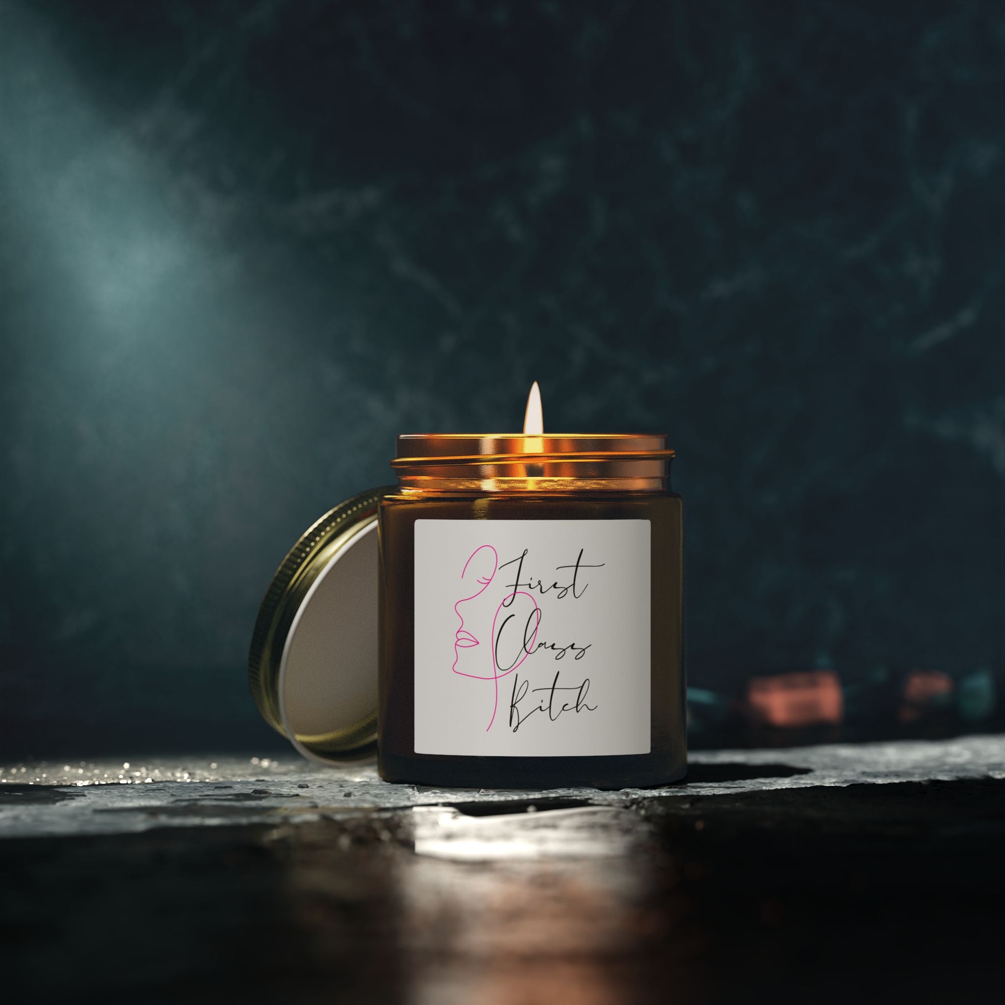 "Smells Like Audacity" - Coconut Apricot Scented Candles, 4oz